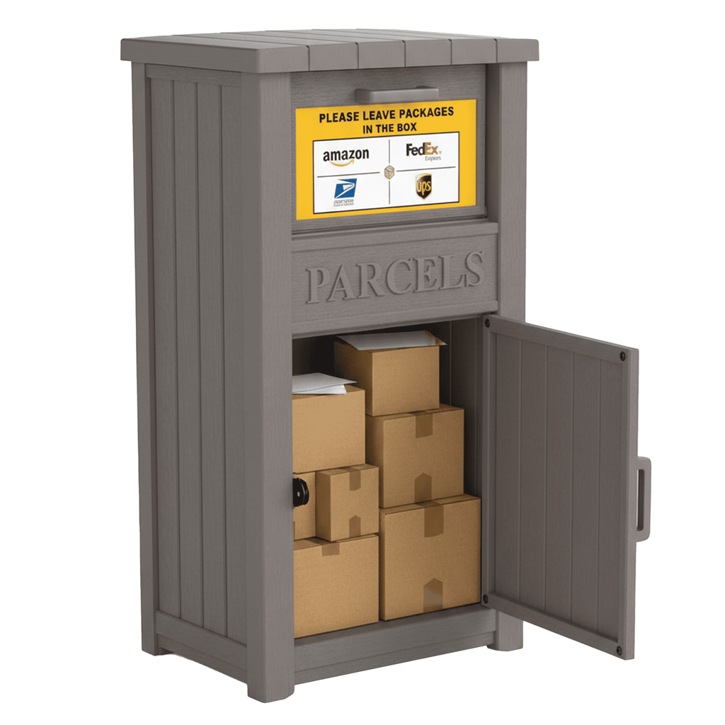 Lockable Package Delivery Box with Anti-Theft Drop Slot