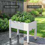 Elevated Raised Garden Planter with Wheels