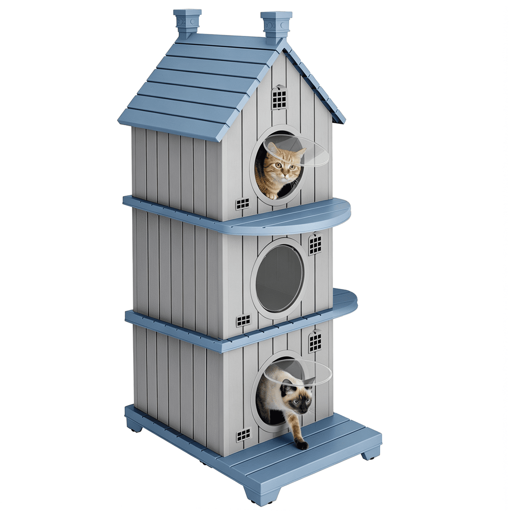 Outdoor Stackable Cat House