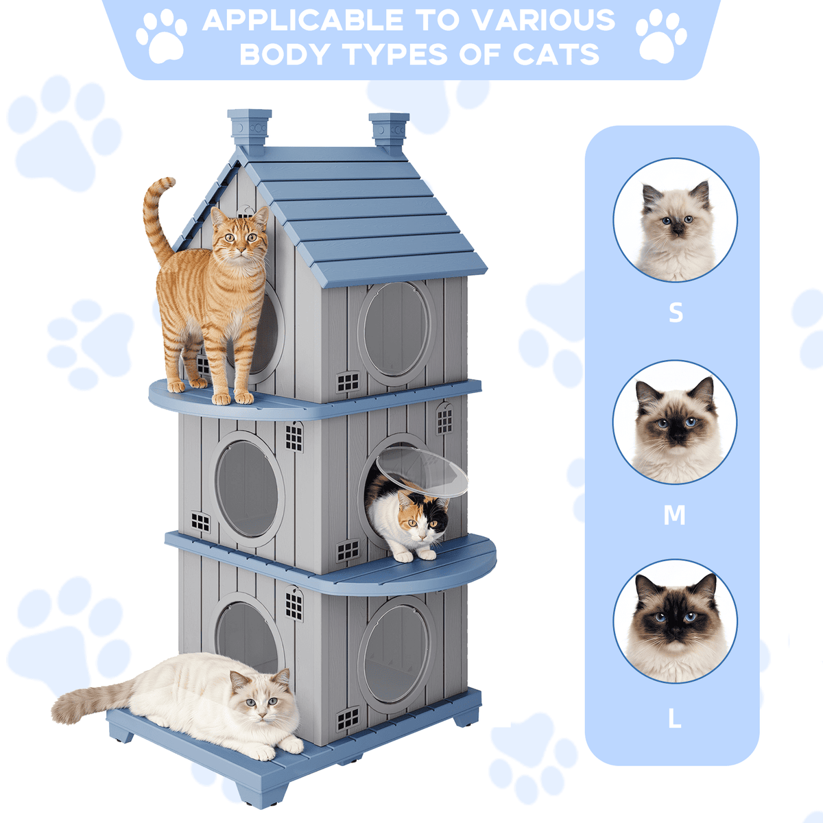 Outdoor Stackable Cat House