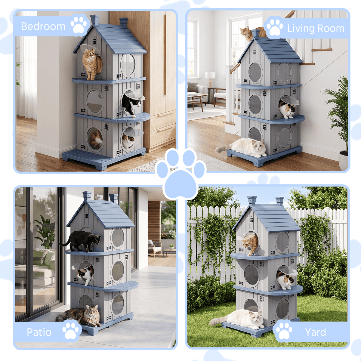 Outdoor Stackable Cat House