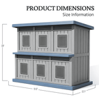 Outdoor Cat House 2-Story for Multiple Cats