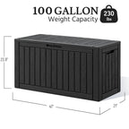 100 Gal Outdoor Resin Deck Box