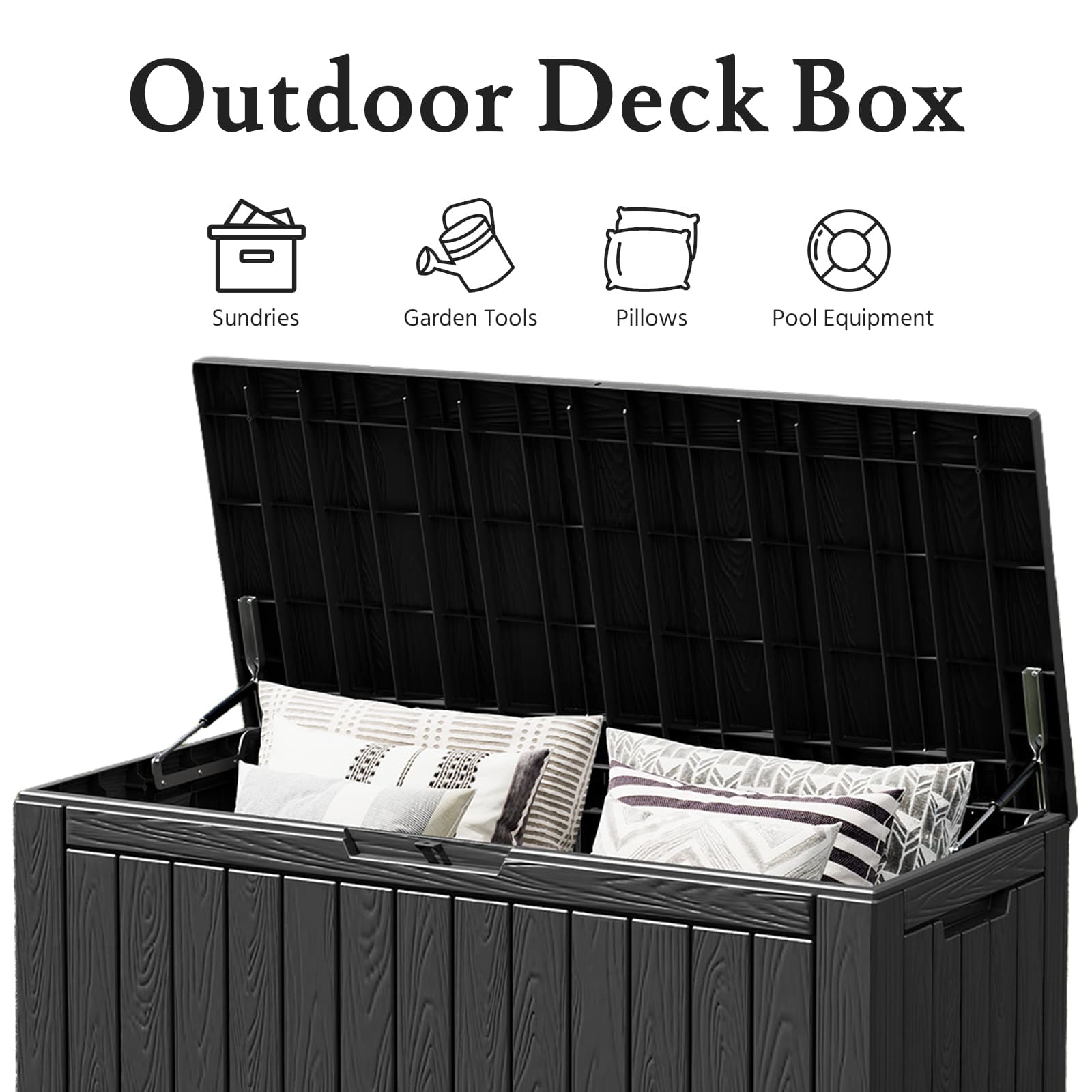 100 Gal Outdoor Resin Deck Box
