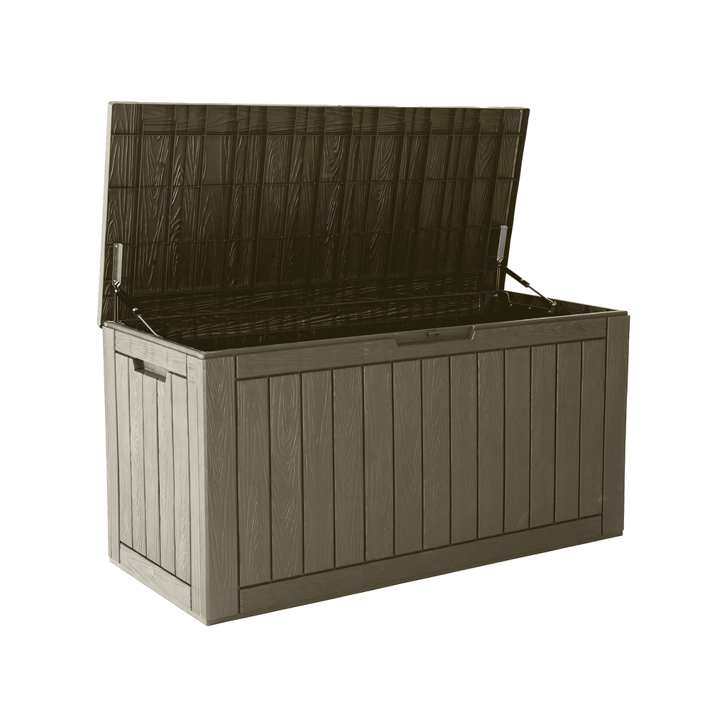 100 Gallon Storage Deck Box Black/Gray
