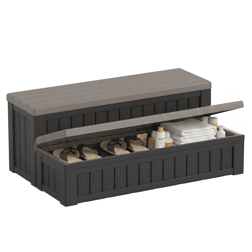 2-Tier Resin Patio Storage Steps