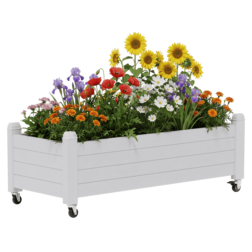 Rolling Raised Garden Bed Planter