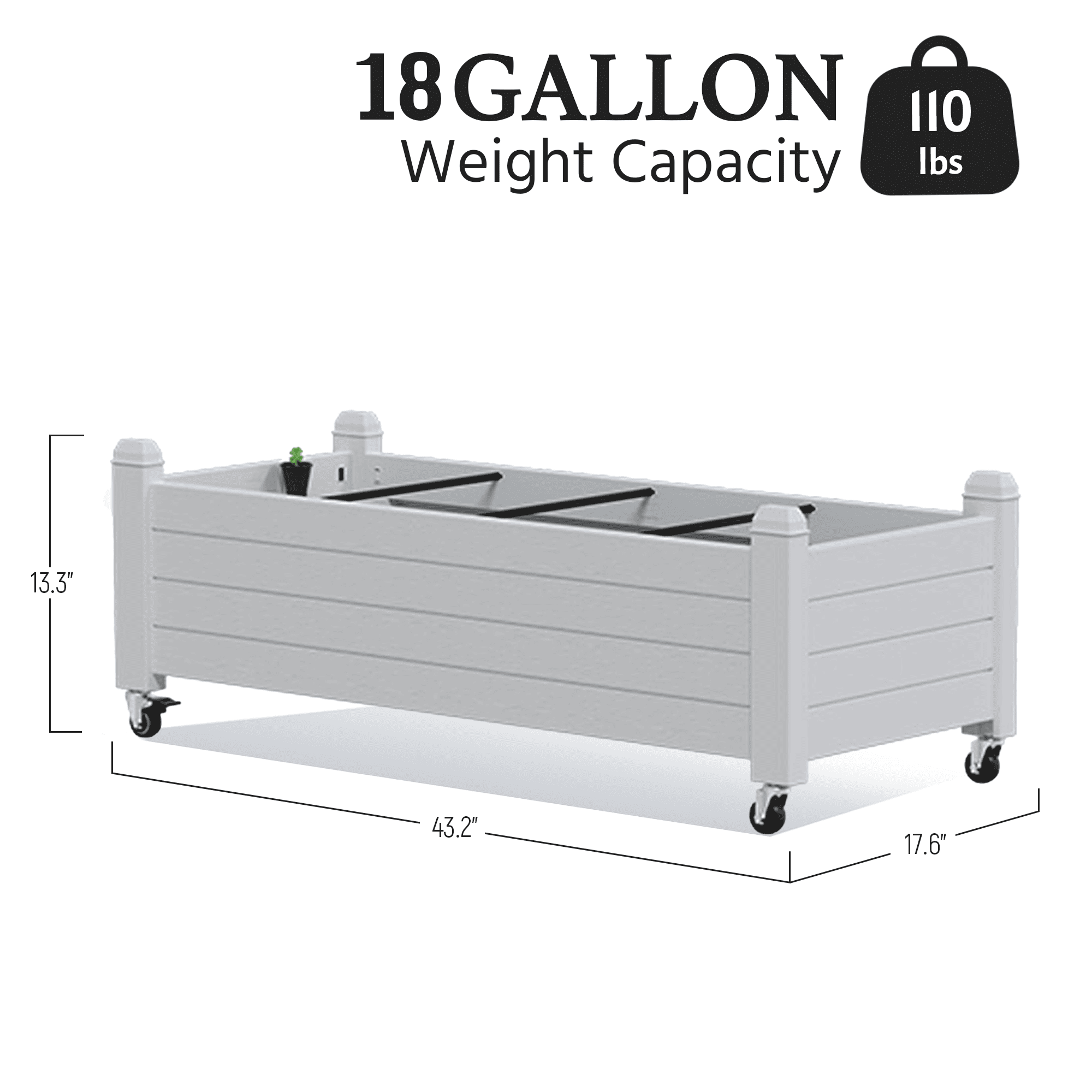 Rolling Raised Garden Bed Planter Secondary image