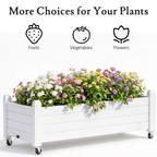 Rolling Raised Garden Bed Planter