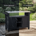 Resin Grill Prep Cart