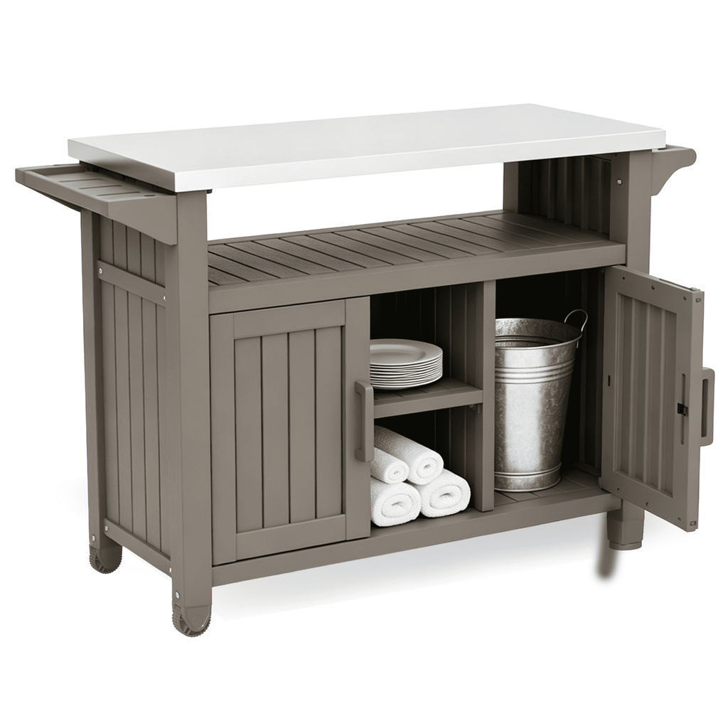 Resin Grill Prep Cart